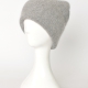 Gorro caído de lana gris