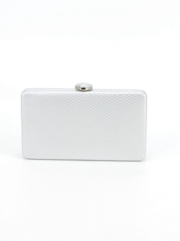 Clutch de mano fiesta elegante PLATEADO