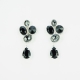 Pendientes Max con cristales NEGRO