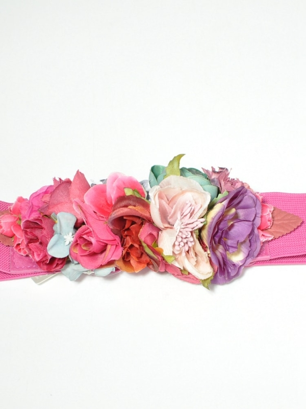 Cinturón elástico de flores para eventos Multicolor DETALLE