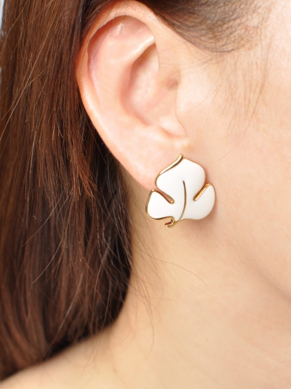 Pendientes acero inoxidable Hoja