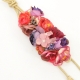 Cinturón de flores con cuerda tono rosa