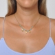 Collar acero inoxidable caracoles