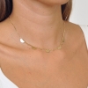 Collar acero inoxidable con semicirculos