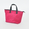 Bolso mujer de piel serraje FUCSIA