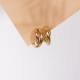 Pendientes acero inoxidable doble aro DORADO
