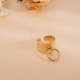 Anillo de acero ajustable hebilla DORADO