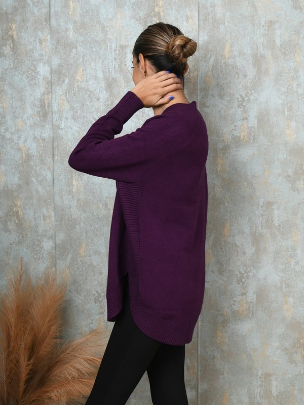 Jersey cuello pico oversize PERFIL