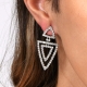 Pendientes triangulares cascada con circonitas