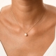 Collar acero inoxidable una perla