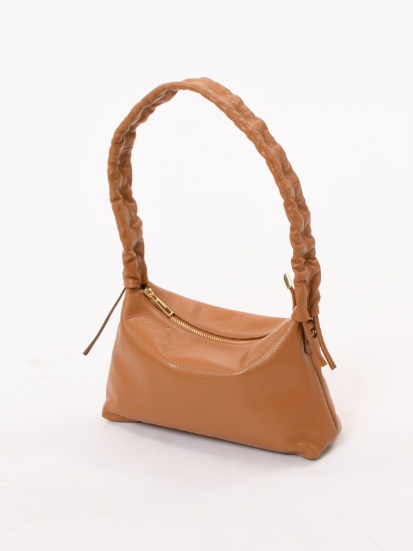 Bolso de hombro piel camel 2