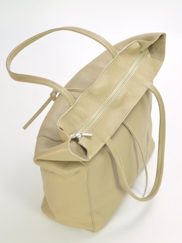 Bolso shopper con cremallera DETALLE