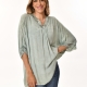 Camiseta oversize puntilla VERDE MILITAR