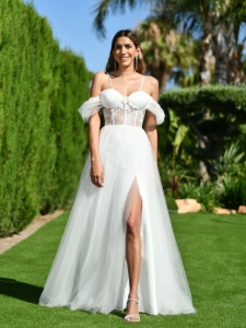 El vestido de novia debe subrayar tus puntos fuertes.