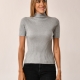 Jersey para mujer manga corta GRIS