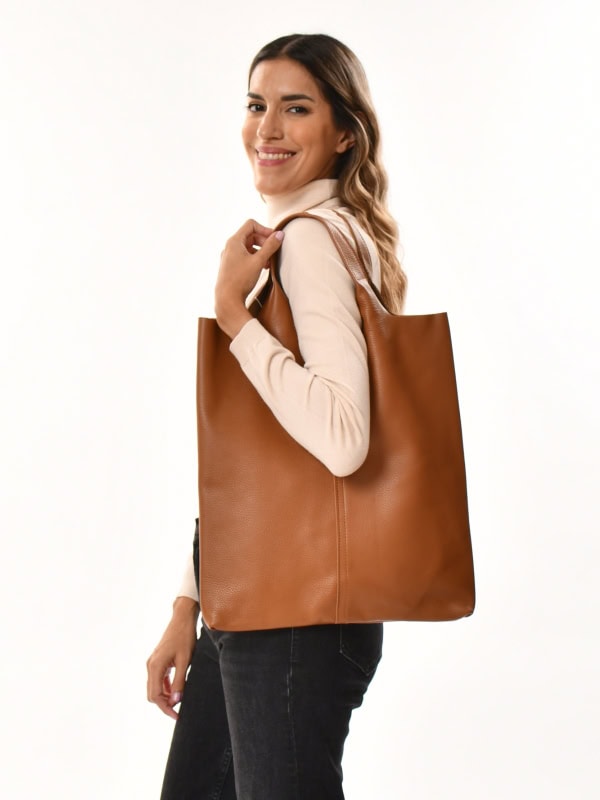 Bolso piel shopper HOMBRO