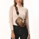 Bolso riñonera leopardo DORADO