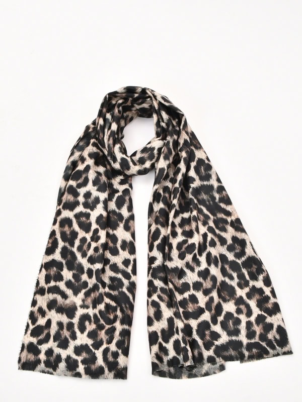 Bufanda Animal Print Tacto Suave BEIGE