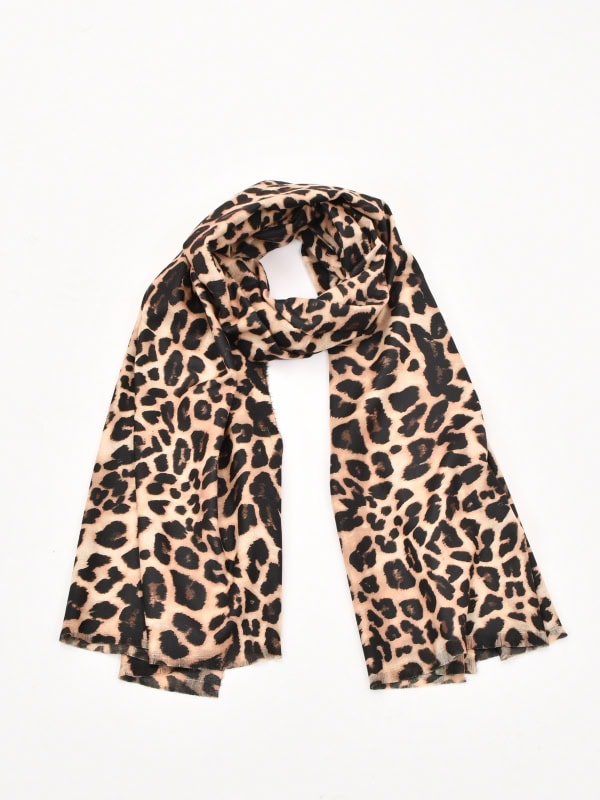 Bufanda Animal Print Tacto Suave CAMEL