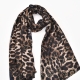 Bufanda Animal Print detalle dorado TAUPE