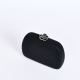 Cartera fiesta detalle flor NEGRO PLATEADO