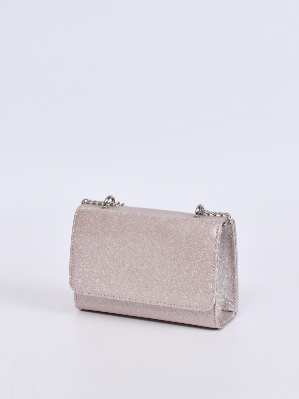 Bolso de mano de fiesta con cadena NUDE