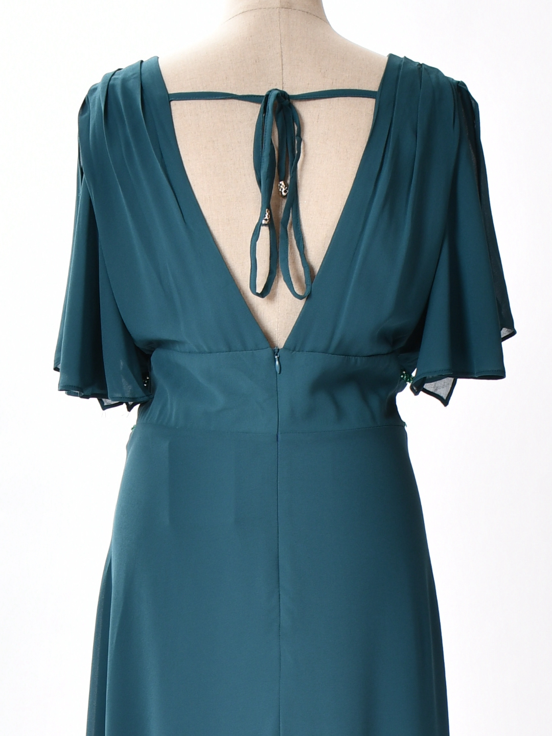 Vestido fiesta largo con pedrerías - Tallaje Grande espalda