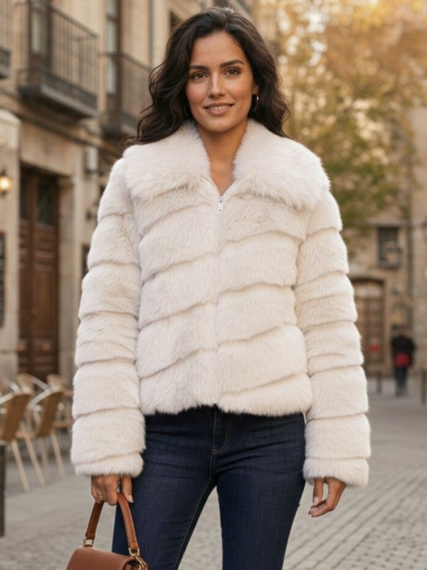 Chaqueta pelo sintético