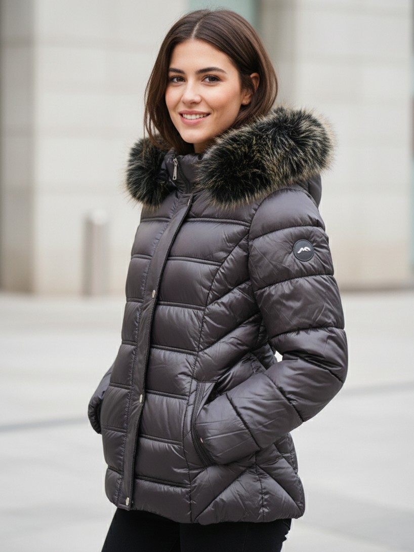 Parka acolchada Urban Glow GRIS OSCURO