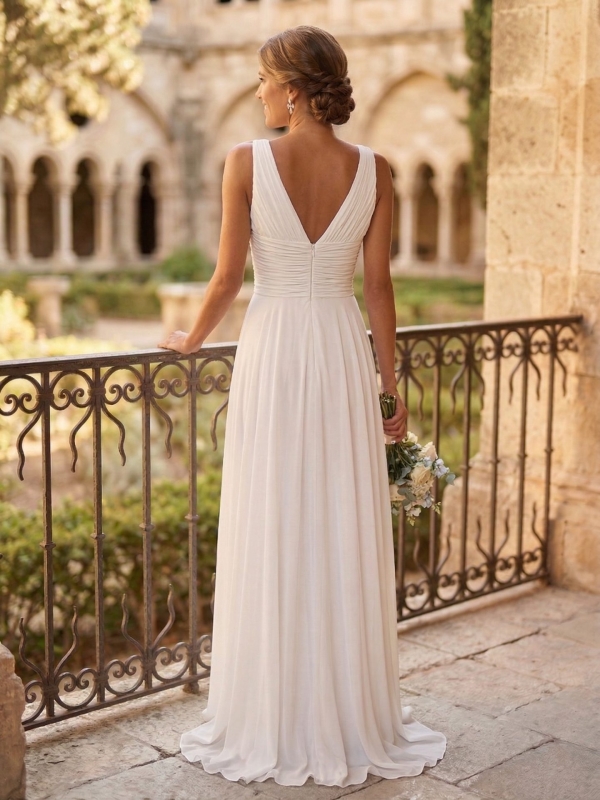 Vestido de novia con corte Aelia espalda