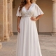 Vestido de novia con mangas y pedrerías Emma Tallas Grandes