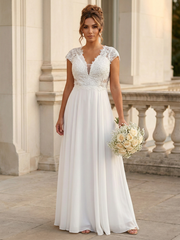 Vestido de novia romántico Estela