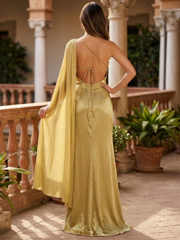 Vestido de fiesta largo satén espalda descubierta Diana (2)