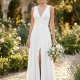 Vestido fiesta largo Silvana blanco
