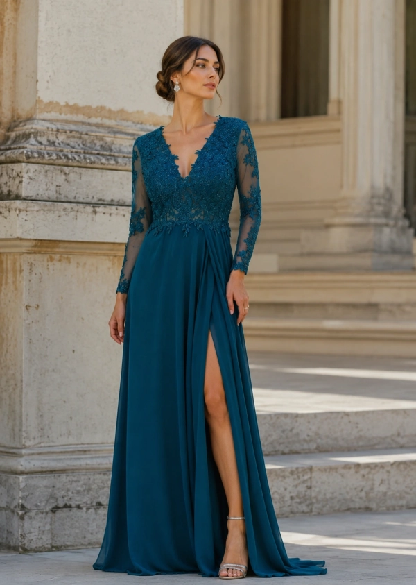 Vestido de fiesta largo SYLVIE