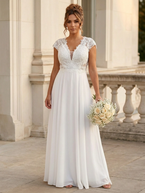 Vestido de novia romántico Estela