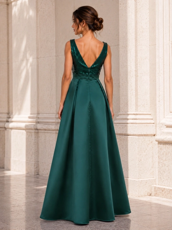 Vestido fiesta Mikado HULDA (1)