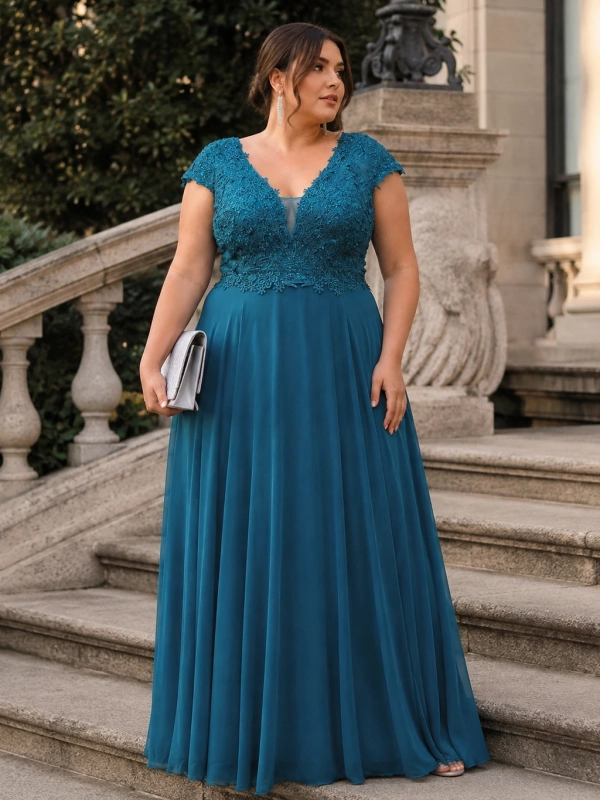 Vestido fiesta largo Estela Tallas Grandes