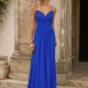 Vestido fiesta largo tirantes escote corazón Katia